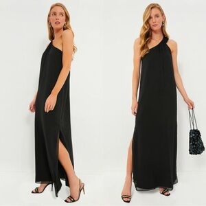 knee length dresses for ladies Daphne Long Sleeve Maxi Dress in Beige/Multi Floral main image 1